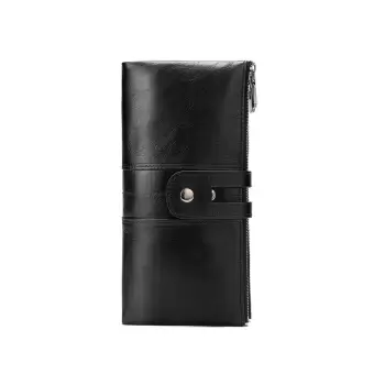 Portofel dama Delis, Bathilda PT1214, piele naturala, Negru imagine