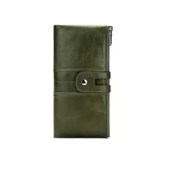 Portofel dama Delis, Bathilda PT1217, piele naturala, Verde imagine