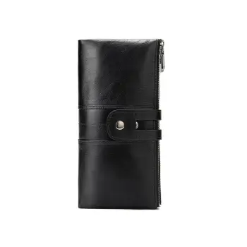 Portofel dama Delis, Bathilda PT1237, piele naturala, Negru imagine