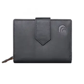 Portofel dama Delis, Melusine PT1222, piele naturala, Negru imagine