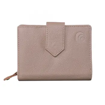 Portofel dama Delis, Melusine PT1223, piele naturala, Crem imagine