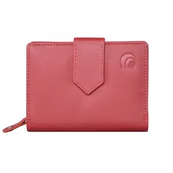 Portofel dama Delis, Melusine PT1224, piele naturala, Rosu imagine