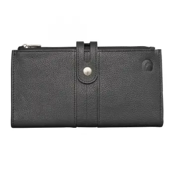 Portofel dama Delis, Milada PT1225, piele naturala, Negru imagine