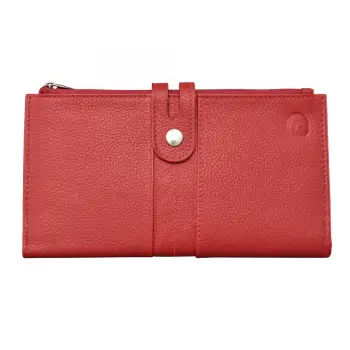 Portofel dama Delis, Milada PT1226, piele naturala, Rosu imagine