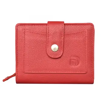 Portofel dama Delis, Nolita PT1232, piele naturala, Rosu imagine