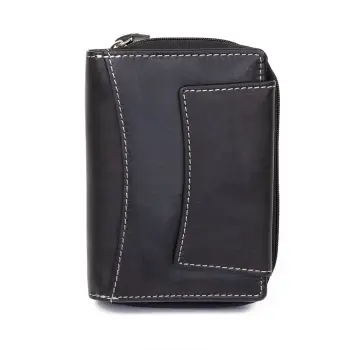 Portofel dama Delis, Verena PT1240, piele naturala, Negru imagine