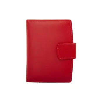 Portofel dama Esme PT1151, piele naturala, Rosu imagine