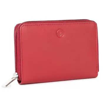 Portofel dama Marquise, Alina PT1459, piele naturala, Rosu imagine