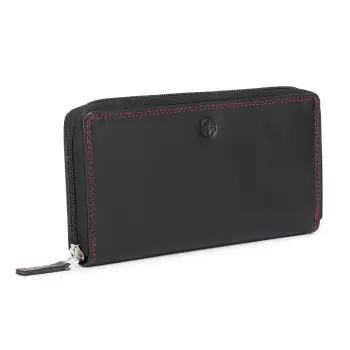 Portofel dama Marquise, Calyssa PT1450, piele naturala, Negru imagine