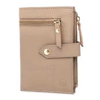 Portofel dama Marquise, Leandra PT1500, piele naturala, Crem imagine