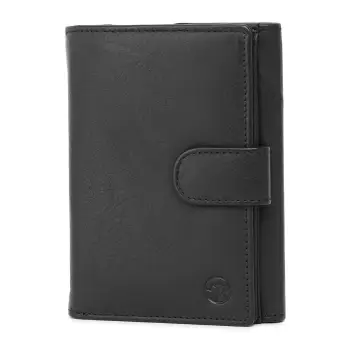 Portofel dama Marquise, Perseida PT1454, piele naturala, Negru imagine