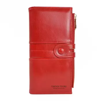 Portofel dame, Nadia PT600, rosu imagine