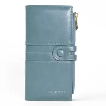 Portofel dame, Nadia PT601, albastru imagine