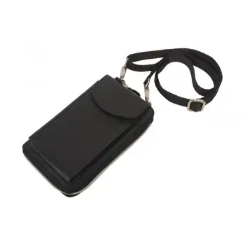 Portofel tip geanta, Gala PT1113, piele naturala, Negru imagine