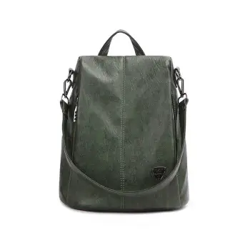Rucsac dama, Averi GT1850, antifurt, model verde imagine