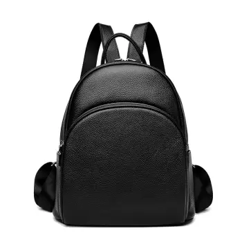 Rucsac dama Delis, Alianor GT2558, piele naturala, Negru imagine