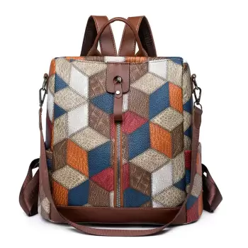 Rucsac dama Delis, Asteria GT2584, antifurt, Multicolor imagine