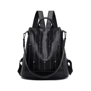 Rucsac dama, Lea GT1843, antifurt, model negru imagine