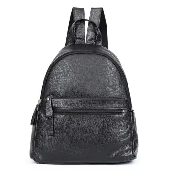 Rucsac dama, Lotus GT3068, piele naturala, Negru imagine