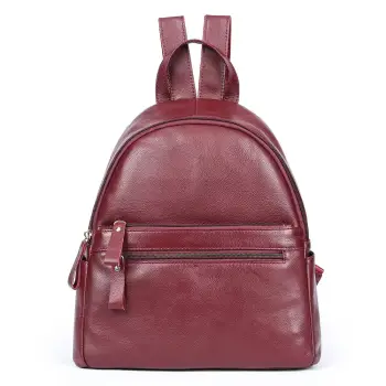 Rucsac dama, Lotus GT3069, piele naturala, Bordo imagine