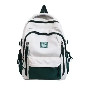 Rucsac dama, Renaya GT3713, Verde/Alb imagine