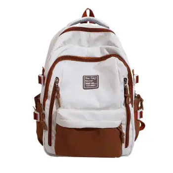 Rucsac dama, Renaya GT3714, Maro/Alb imagine