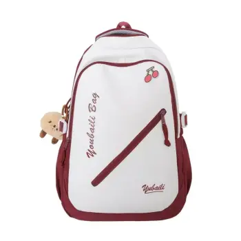 Rucsac dama, Ysoria GT3689, Alb/Rosu imagine