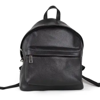 Rucsac dama Zina GT721, piele naturala, negru imagine