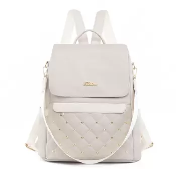 Rucsac de dama, Elanor GT2637, antifurt, Crem imagine