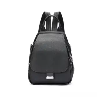Rucsac de dama, Persephone GT2741, piele naturala, Negru imagine