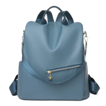 Rucsac de dama, Thessaly GT3061, antifurt, Albastru imagine