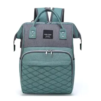 Rucsac multifunctional pentru mamici, Mavina GT3695, Gri/Verde imagine