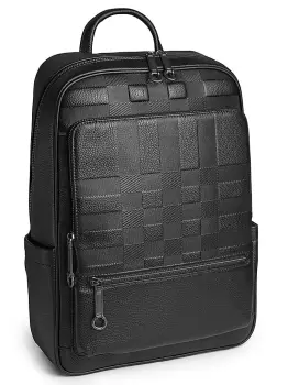 Rucsac pentru barbati, 30029-3, piele naturala, Negru imagine