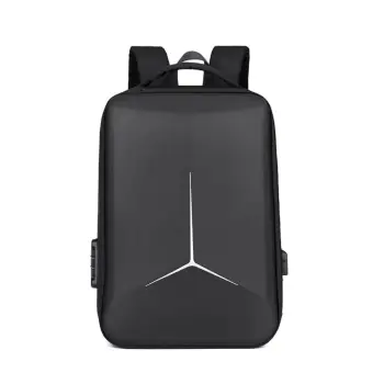 Rucsac unisex, Lorcan GT3748, port USB, Negru imagine