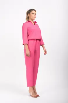 Bluza din vascoza LaDonna de culoare roz imagine