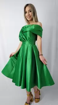 Rochie de ocazie midi din tafta imagine