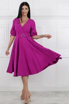 Rochie eleganta in clos de culoare mov imagine