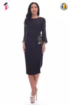 Rochie Vanessa Line de ocazie dreapta cu pliuri imagine