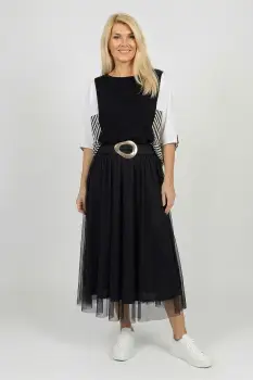 Bluza oversize cu design asimetric, bumbac imagine