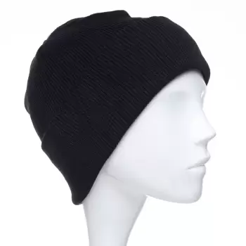 Caciula unisex model clasic tricotat, dublata in interior, negru imagine