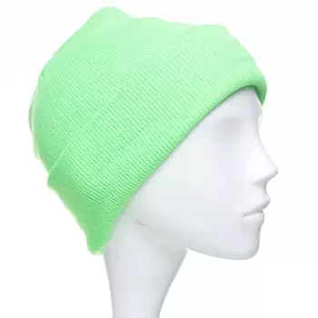 Caciula unisex model clasic tricotat, dublata in interior, verde neon imagine