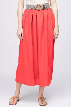 Fusta lunga corai din vascoza, cu curea inclusa imagine