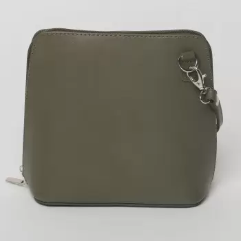 Geanta crossbody, kaki, din piele naturala imagine