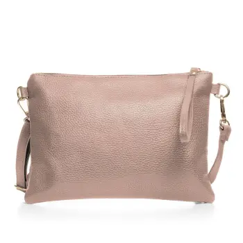 Geanta plic crossbody bej, din piele naturala imagine