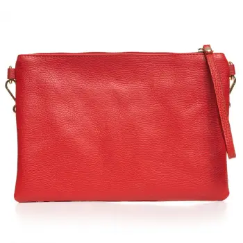 Geanta plic crossbody rosie, din piele naturala imagine