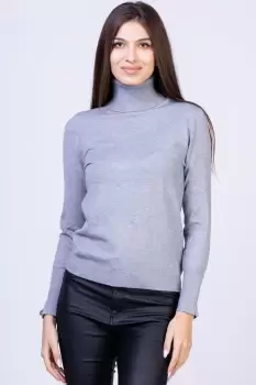 Helanca pulover, masura mare, cu cashmere, gri imagine