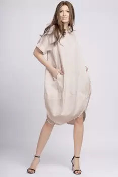 Rochie lalea bej, din in imagine