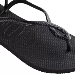 Sandale Havaianas slim din cauciuc natural, negru imagine