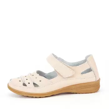 Balerini piele naturala Diana roz M4 imagine