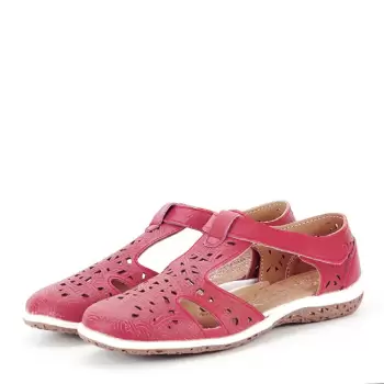 Balerini rosii din piele naturala CXWL2118 M5 imagine